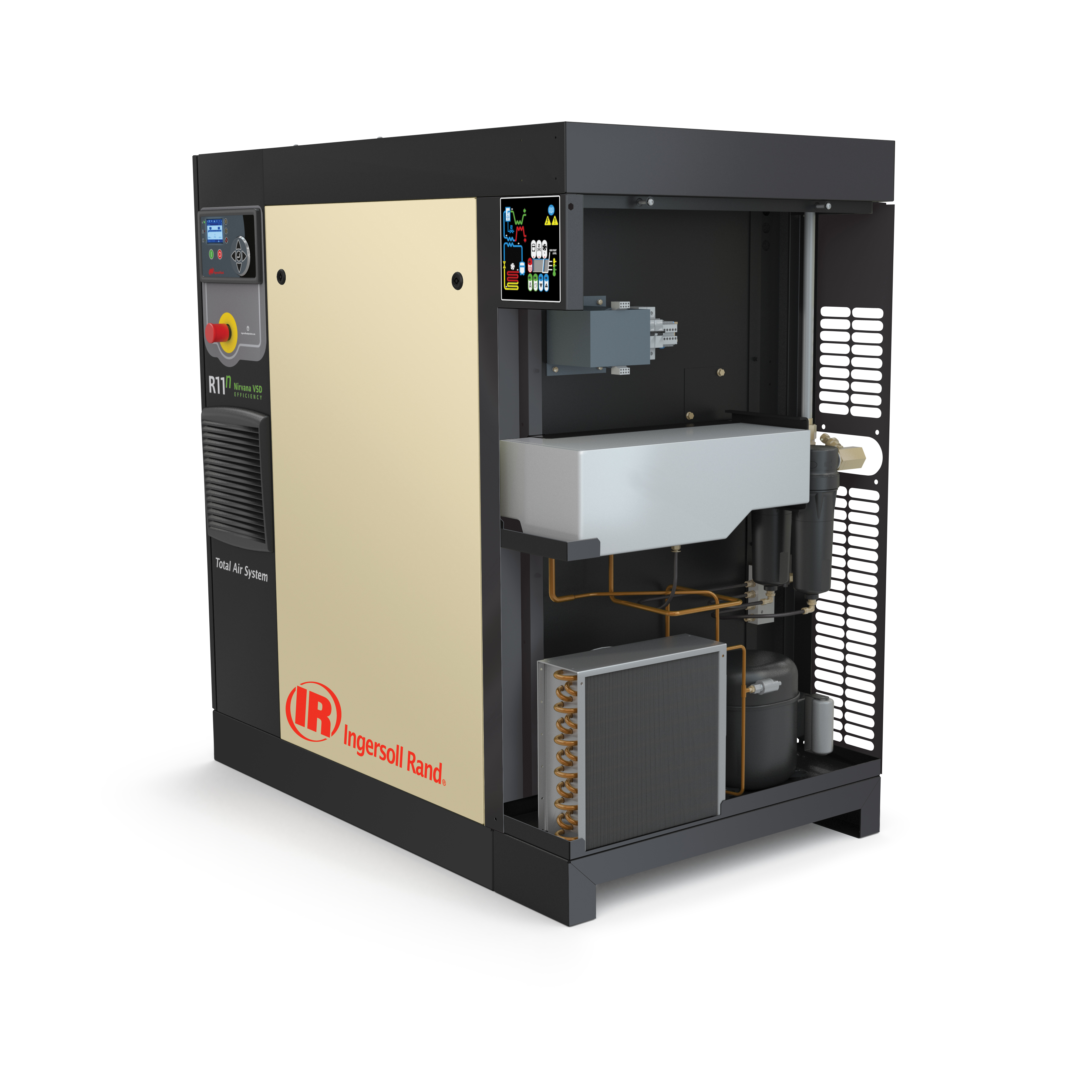 oil flooded air compressor RSeries411kWRotaryOilFloodedCompressorCutawayra