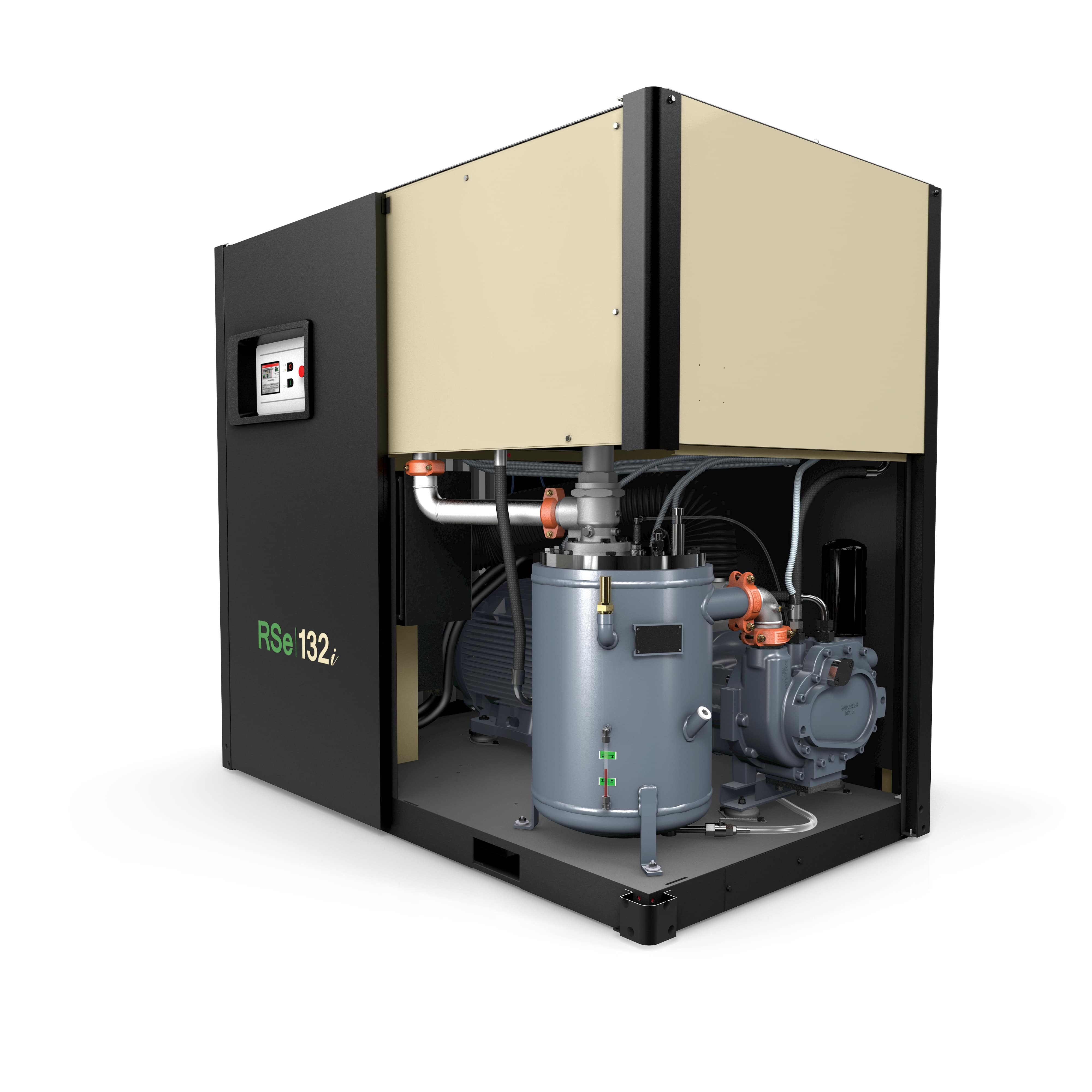 r series 90 132 kw oil flooded rotary screw compressors 3 rse132i internal 